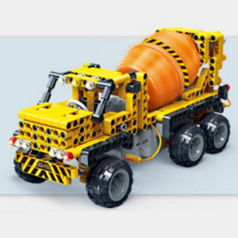 Banbao 6915 Concrete Mixer Truck Infrared RC Engineering Vehicles Assembled Small Particles Building Blocks
